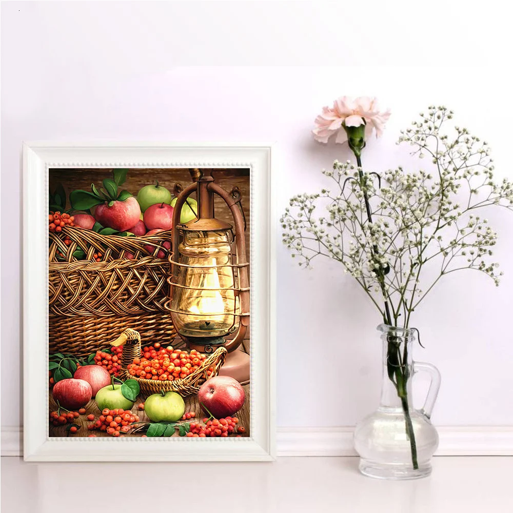 Title 5, Diamant-Malerei Komplett-Set Quadrat Obst Heimd...
