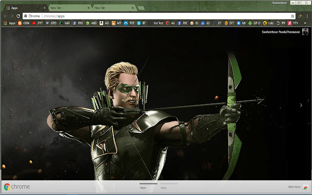 Green Arrow Super Hero Justice League Hero chrome extension