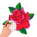 Coloring by number Flower : Draw pixel art Apk