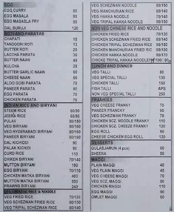 Hotel Santosh menu 