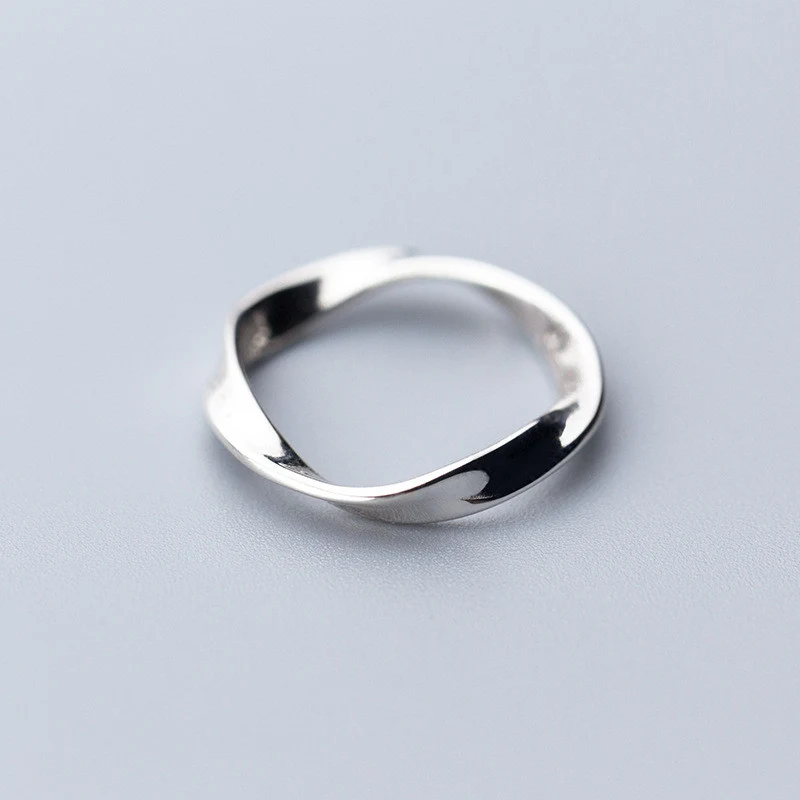 Title 4, Bague vague rotative simple pour femme, bijou d...