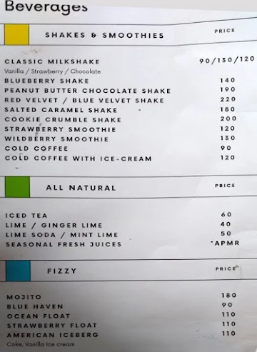 Ambrosia menu 