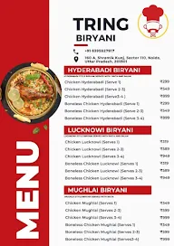 Tring Biryani menu 1