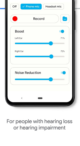 Screenshot Hearing Aid App for Android