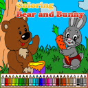 Coloring Bear and Bunny Game Chrome extension download