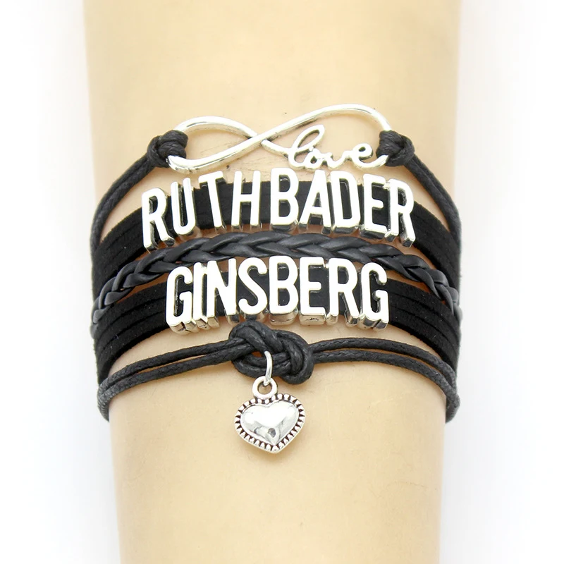Title 4, Handgeweven US Justice Ginsburg armband, een be...