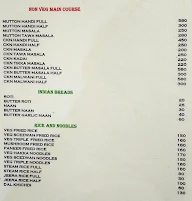 Sandalwood Family Restaurant & Bar menu 2