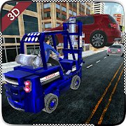 Police Forklift Extreme Car Challenge Simulator 3D  Icon