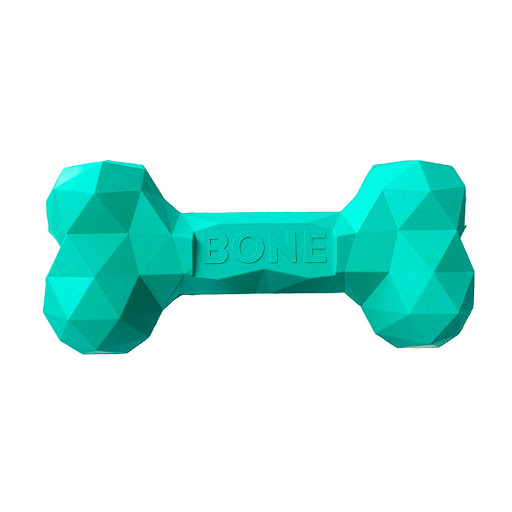 Title 8, Durable rubber bone toy for dogs, bite resistan...