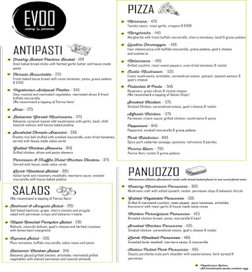 Evoo Eatery And Pizzeria menu 
