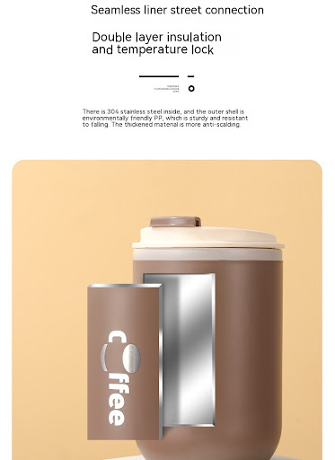Title 4, 304 Stainless Steel Coffee Cup Double Insulatio...