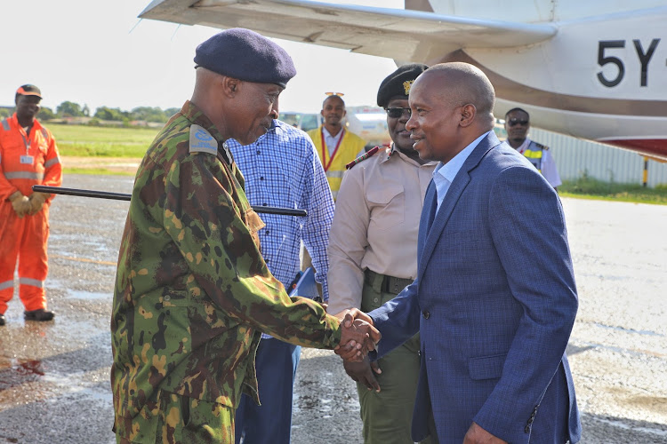 Interior Cabinet Secretary Kithure Kindiki in Kilifi on May 9, 2023.