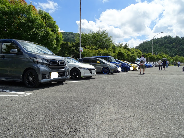 フィットの嵐山高雄オールホンダカーズオフ・嵐山~高雄パークウェイ(高雄大駐車場)・嵐山高雄パークウェイ・オフ会お疲れ様でした・とりあえず帰れてよかった（笑）に関するカスタム事例の投稿画像10枚目