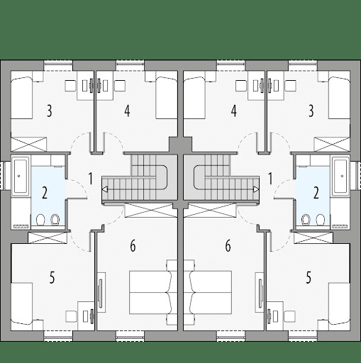 Milan 2 - dwulokalowy LLL - Rzut piętra