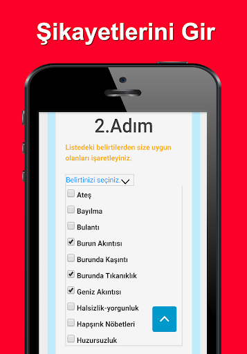 Hastalık BulucuDoktora Sor, Belirti Tara