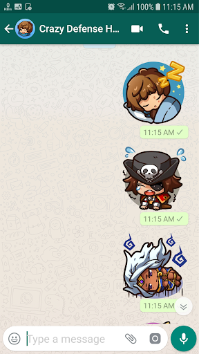 Screenshot Crazy Defense Heroes Stickers 