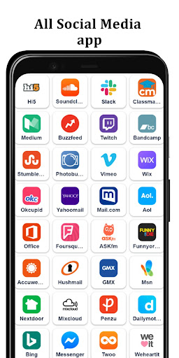 Screenshot All Social Media & network app