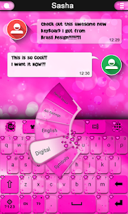 Sweet Love keyboard Screenshots 1