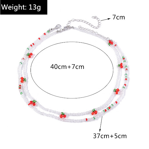 Title 11, Womens Niche Design Colorful Pearl Rice-shaped...