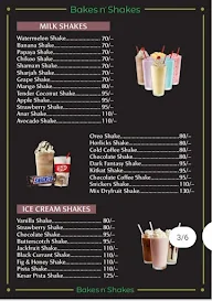 Bakes N' Shakes menu 4