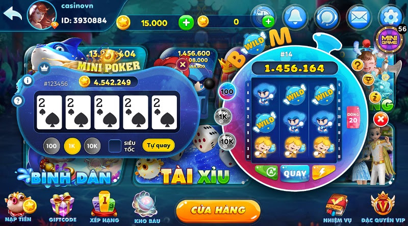 Minigame tại cổng game Bắn Cá Tài Lộc