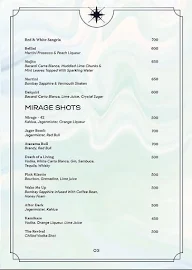 Mirage menu 3