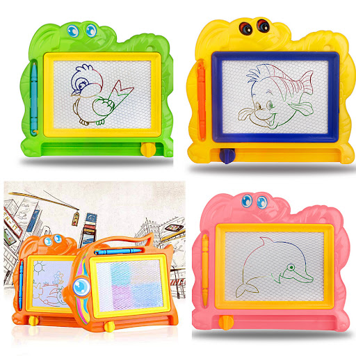 Title 5, Colorful Plastic Magnetic Drawing Tablet Toys f...