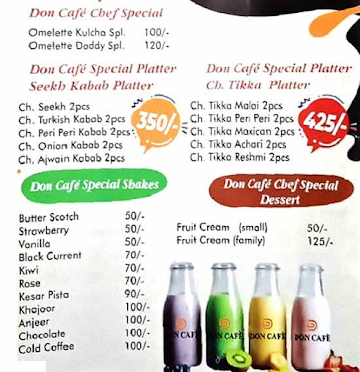 Don Cafe menu 