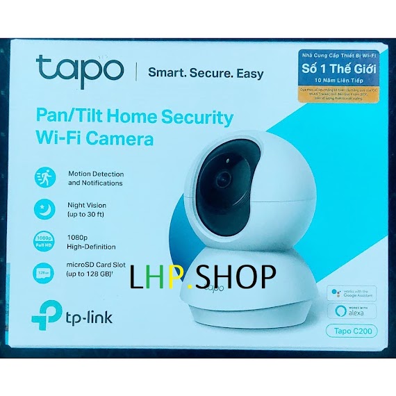 (New) Camera Giám Sát Quay Quét Ip Wifi Tp - Link Tapo C200 Full Hd 1080P (Hàng Chính Hãng Tp - Link Vn)