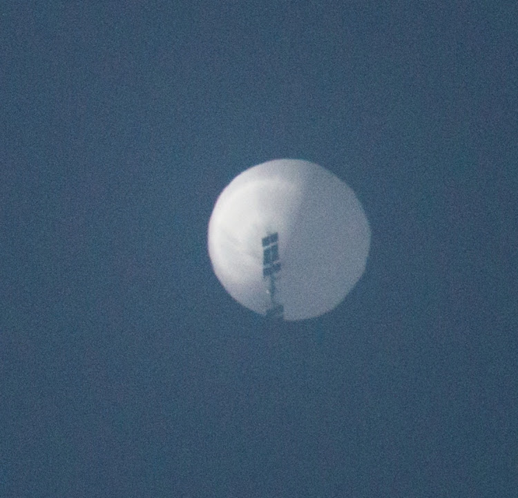 A suspected Chinese spy balloon in the sky over Billings, Montana, February 1 2023. Picture: CHASE DOAK/REUTERS