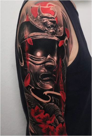 Samurai Pizza Cat Tattoo