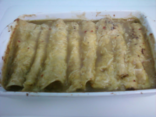 Yummy, green chili enchiladas ;)