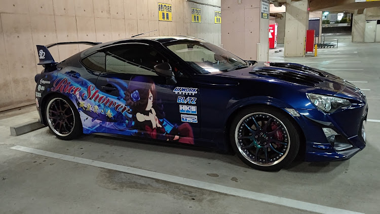 86の痛車・痛車デビュー・ウマ娘・ライスシャワー・86に関するカスタム事例の投稿画像1枚目
