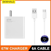 Dây Cáp Sạc Nhanh Usb Type C 6A 65W / 66W / 67W Cho Xiaomi 12 10 Redmi Note 10 11 Pro Huawei Oppo