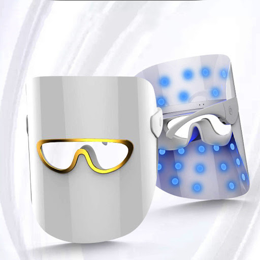 Title 3, LED Beauty Mask Three Color Photon Rejuvenation...