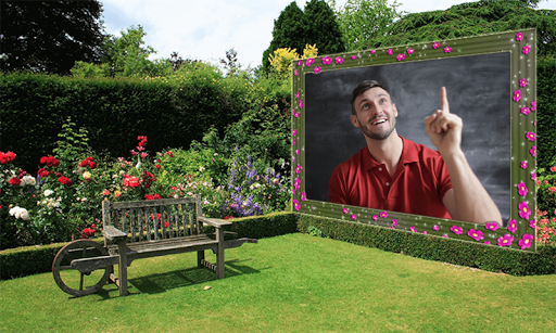 Beautiful Garden Photo Frame All Application