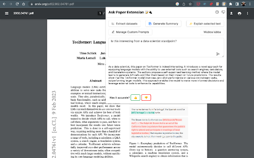 AskPaper – Research ChatGPT for any article