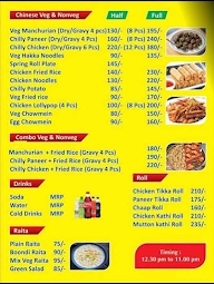 Chawla's Tandoori Junction menu 3