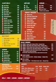 Rolls On Wheels menu 2