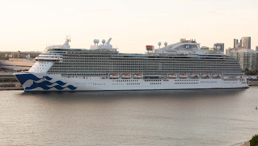 Enchanted Princess docked in Ft. Lauderdale. 