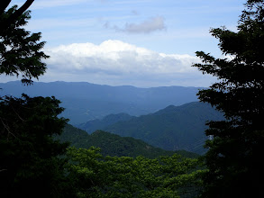 下山途中の展望