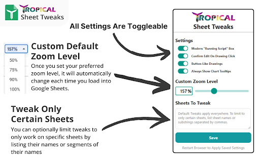 Tropical Sheet Tweaks