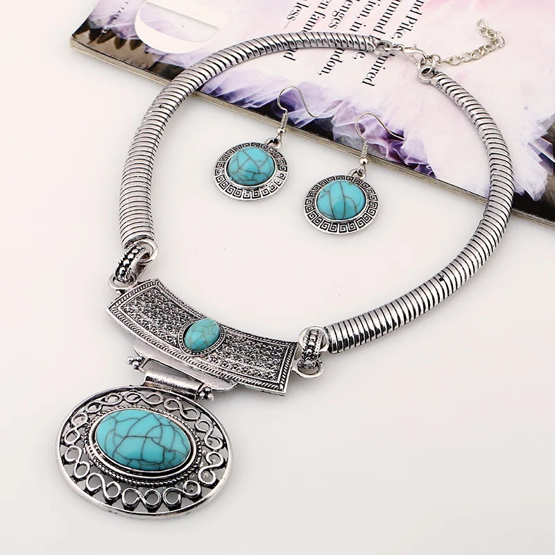 Title 4, Korte Holle Ovale Edelsteen Ketting Collier Een...