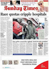 Photo: ANC-racist laws barring whites from the labour market has caused a massive braindrain from South Africa, and the educational- and health-care systems are collapsing because the qualified staff is being replaced with ANC-party members who have no educational qualifications for these high-skill jobs.