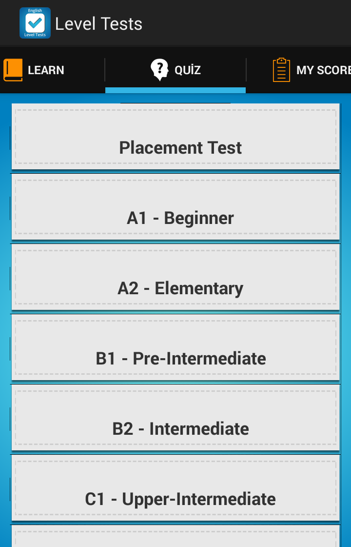 Test english go