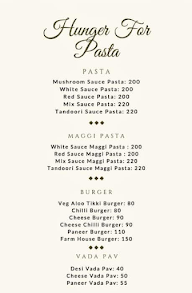 Hunger For Pasta menu 1