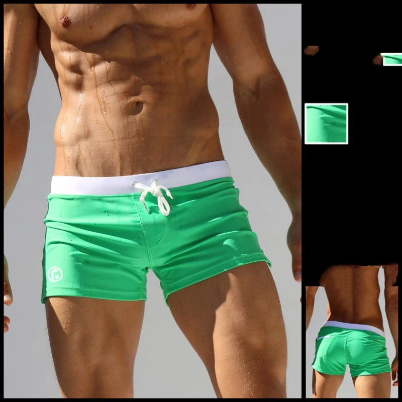 Pantalon de plage extensible en nylon pour homme, petite poche. Confort et liberté de mouvement pour vos journées à la plage, séchage rapide.