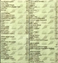 Hotel Vasanti Vilas menu 8