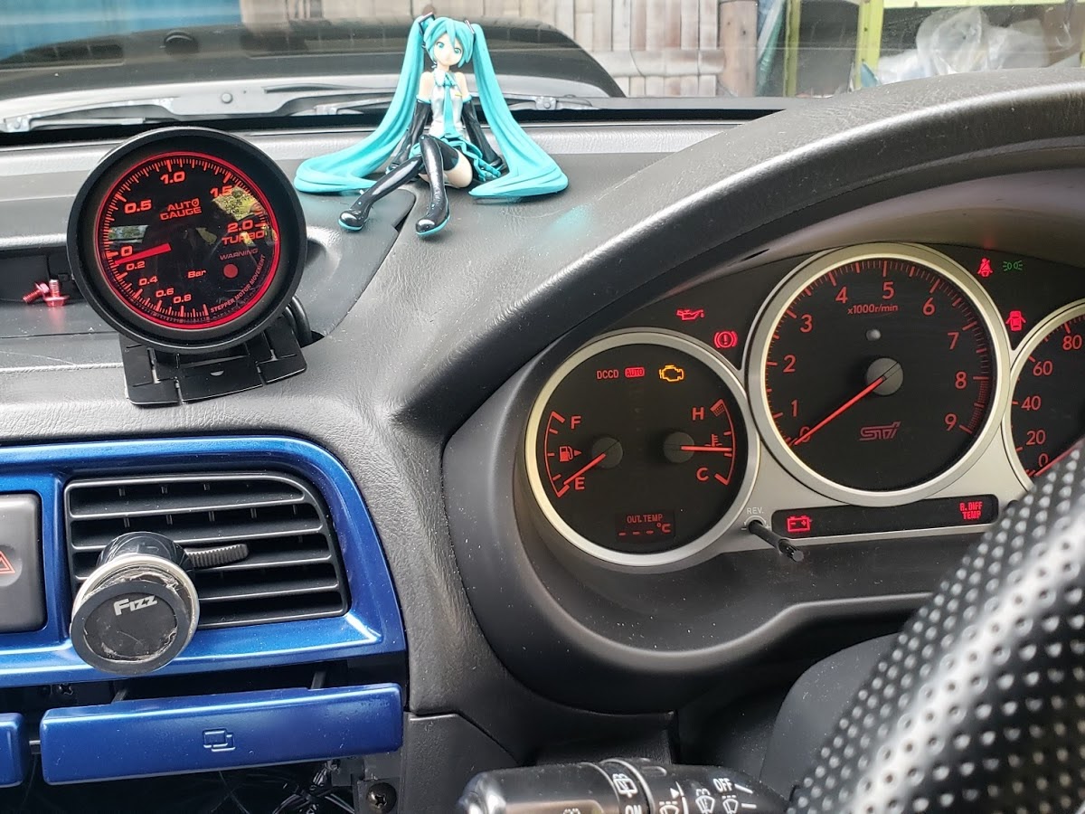 インプレッサ Wrx Sti Gdbのブーストメーター ブースト計 配線作業 オートゲージ オートゲージ追加メーターに関するカスタム メンテナンスの投稿画像 車のカスタム情報はcartune