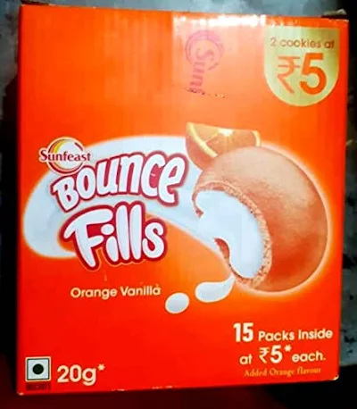 Sunfeast - Bounce Fills - Orange Vanilla - 20 gm